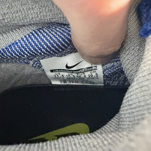 Nike Free Flyknit Mercurial Sneakers Men’s Shoes size 11.5 Gray/Blue 805554-003 - Picture 10 of 10